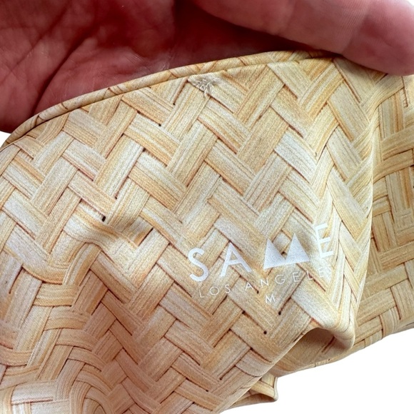 SAME LOS ANGELES Medium Olivia One Piece Swimsuit in Basket Weave Cutout Halter - Picture 6 of 12